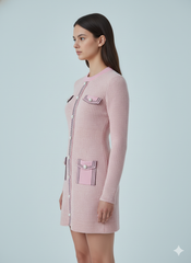 AD Luxurious StyleI Inspo Pink Mini Dress