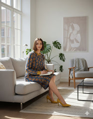 ADL Textured Ethnic-Inspired Retro Tapestry Pattern 2 PCs Set.