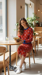 ADL Textured Ethnic-Inspired Heritage Emblem motif 2 Pcs Set