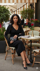 AD Black Knitted Co Ord. Dress