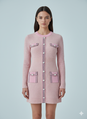 AD Luxurious StyleI Inspo Pink  Mini Dress