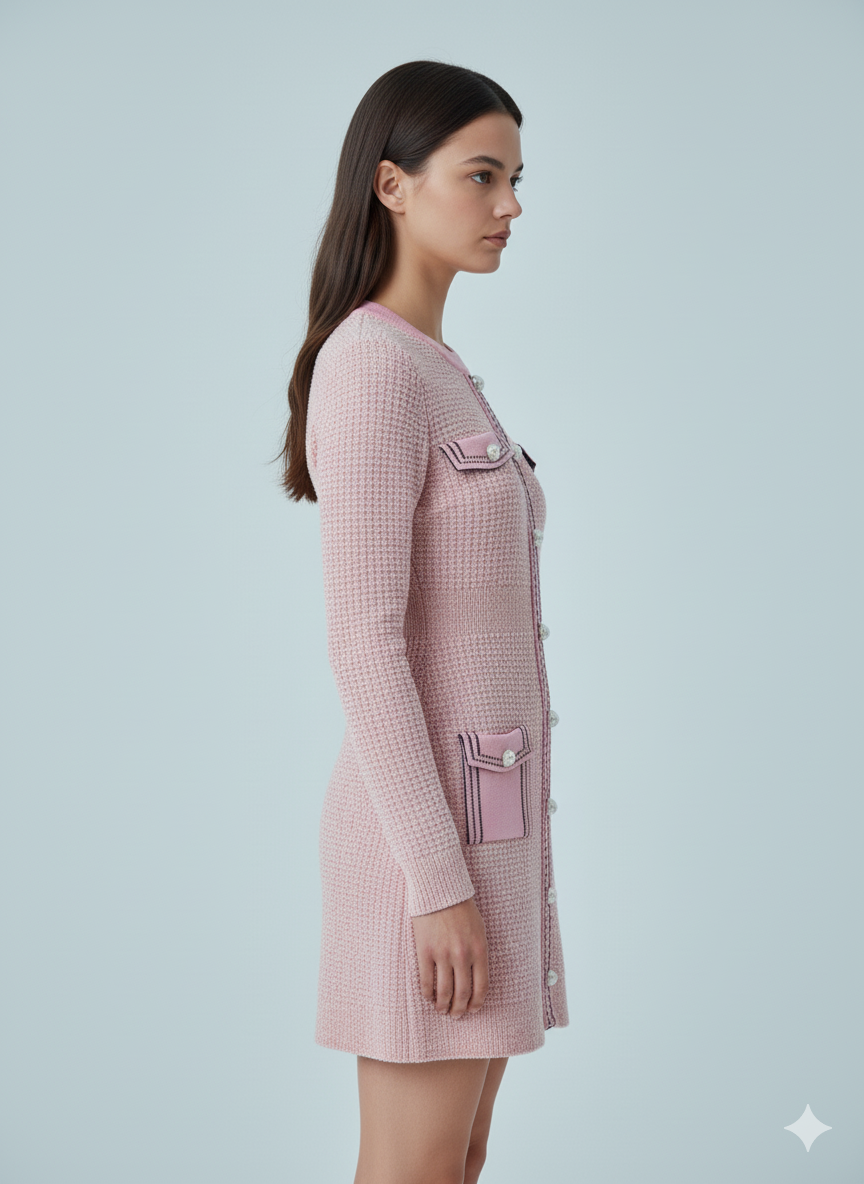 AD Luxurious StyleI Inspo Pink  Mini Dress