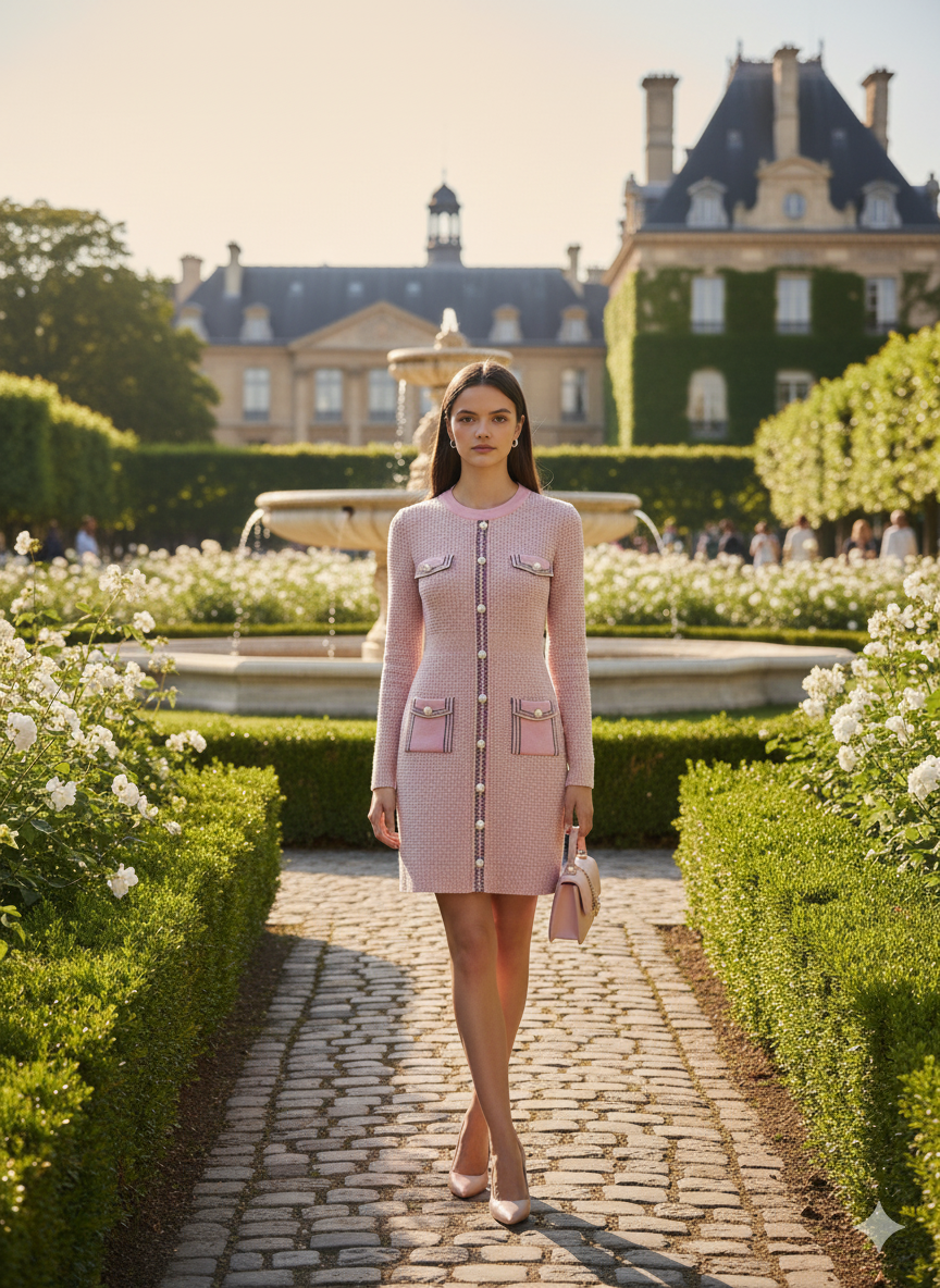 AD Luxurious StyleI Inspo Pink  Mini Dress