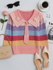 AD Student Doll Collar Multiple Pink Top