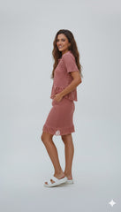 ADL Simple Elite Tassel Decorated Knitted 2 Piece Set Women's Clothing.