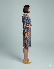 ADL Textured Ethnic-Inspired Retro Tapestry Pattern 2 PCs Set.