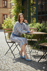 ADL Textured Ethnic-Inspired Geometric Pattern 2 PCs Set.