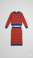 ADL Textured Ethnic-Inspired Heritage  Emblem motif 2 Pcs Set