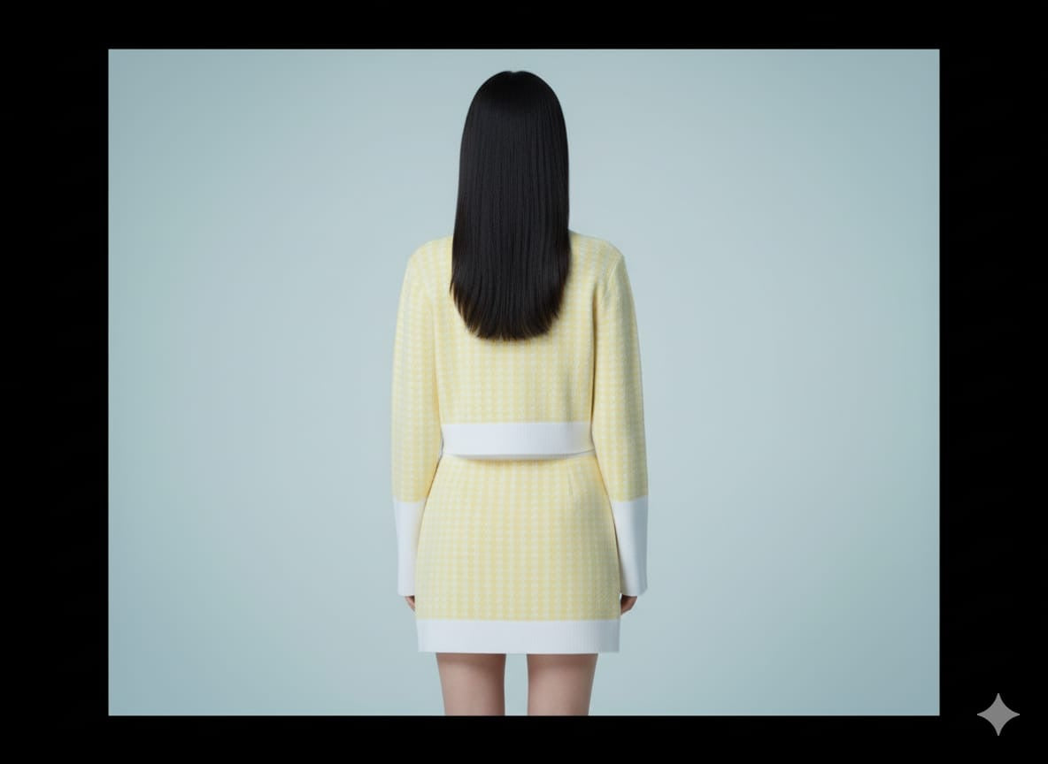 AD Hounds tooth British Style 2 Pcs Set